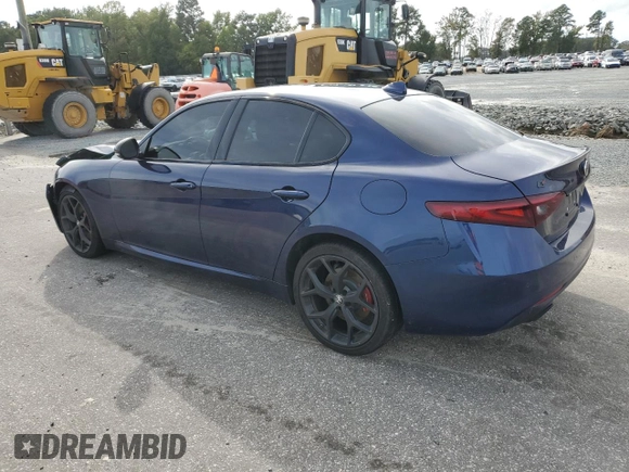 2020 Alfa Romeo Giulia Ti with VIN ZARFANBN5L7634712, listed as a Copart auction lot 73278784 with 0 mi miles and Salvage Title. Bid and sale history available at carsss.com. Image 2.