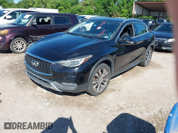 2017 Infiniti QX30 Luxury with VIN SJKCH5CR6HA019698, listed as a IAAI auction lot 42073881 with 99,549 mi miles. Bid and sale history available at carsss.com. Image 19.