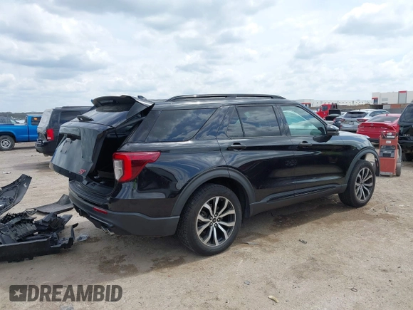 2020 Ford Explorer ST with VIN 1FM5K8GC0LGA11666, listed as a IAAI auction lot 41905536 with 98,620 mi miles and . Bid and sale history available at DreamBid. Image 4.