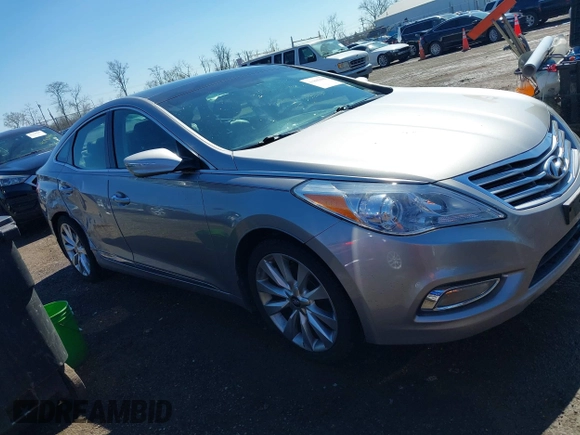 2013 Hyundai Azera with VIN KMHFH4JG3DA220430, listed as a IAAI auction lot 41805191 with 101,610 mi miles and . Bid and sale history available at DreamBid. Image 1.