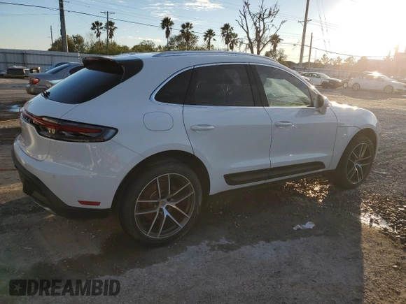 2025 Porsche Macan with VIN WP1AA2A52SLB00527, listed as a Copart auction lot 86108724 with Not provided miles and Non repairable. Bid and sale history available at DreamBid. Image 3.