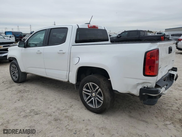 2022 Chevrolet Colorado 2WD Work Truck with VIN 1GCGSBEN9N1150506, listed as a Copart auction lot 46580195 with 43,610 mi miles and Salvage Title. Bid and sale history available at carsss.com. Image 2.