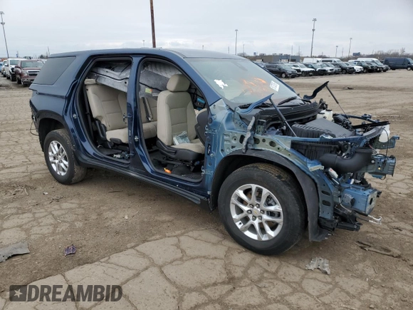 2022 Chevrolet Traverse LS with VIN 1GNERFKW4NJ118884, listed as a Copart auction lot 51733765 with Not provided miles and Non repairable. Bid and sale history available at DreamBid. Image 4.