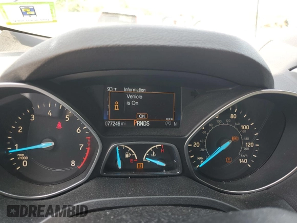 2018 Ford Escape Titanium with VIN 1FMCU9J91JUA47420, listed as a Copart auction lot 61846795 with 77,246 mi miles and Salvage title. Bid and sale history available at DreamBid. Image 9.