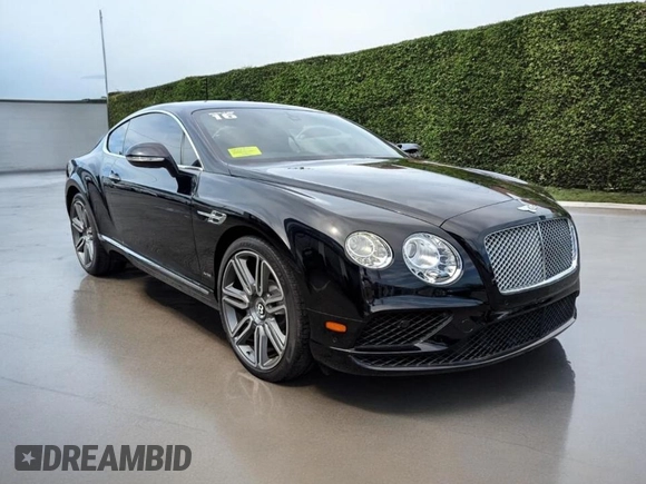 2016 Bentley Continental GT с VIN SCBFU7ZA9GC050XXX, выставлен на аукционе Copart как лот 59259805 с пробегом 8 523 миль миль и Чистый • Clean title. История ставок и продаж доступна на DreamBid. Изображение 1.