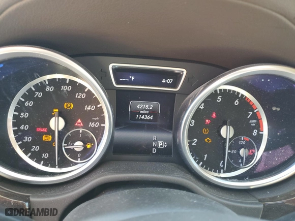 2016 Mercedes-Benz GL with VIN 4JGDF6EE5GA711930, listed as a Copart auction lot 55103574 with 114,364 mi miles. Bid and sale history available at carsss.com. Image 9.