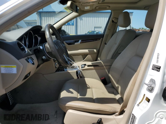 2014 Mercedes-Benz C 250 Sport with VIN WDDGF4HB3ER312977, listed as a Copart auction lot 52712205 with 133,862 mi miles and Salvage title. Bid and sale history available at DreamBid. Image 7.