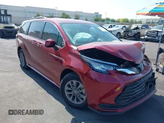 2022 Toyota Sienna LE with VIN 5TDKRKEC3NS109148, listed as a IAAI auction lot 42459271 with 81,512 mi miles and . Bid and sale history available at DreamBid. Image 1.