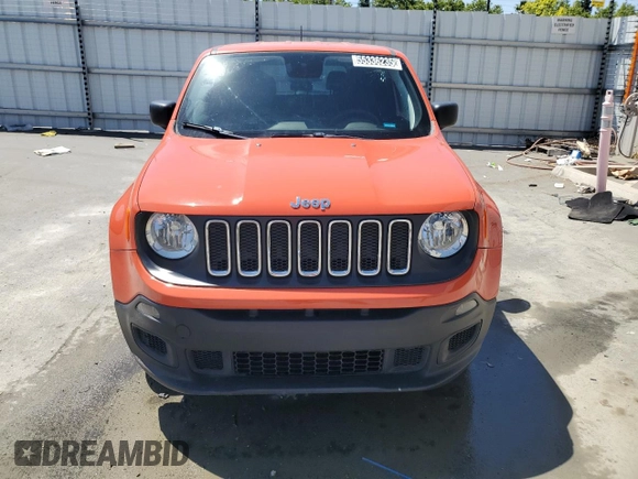 2018 Jeep Renegade Sport with VIN ZACCJBAB4JPH97693, listed as a Copart auction lot 55336235 with 115,268 mi miles and Clean title. Bid and sale history available at DreamBid. Image 5.