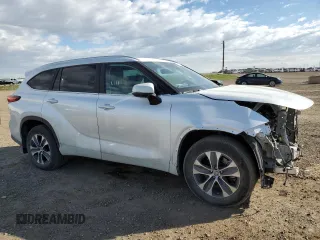 2023 Toyota Highlander L with VIN 5TDKDRBH0PS527435, listed as a Copart auction lot 55776425 with 24,944 mi miles and Salvage title. Bid and sale history available at DreamBid. Image 4.