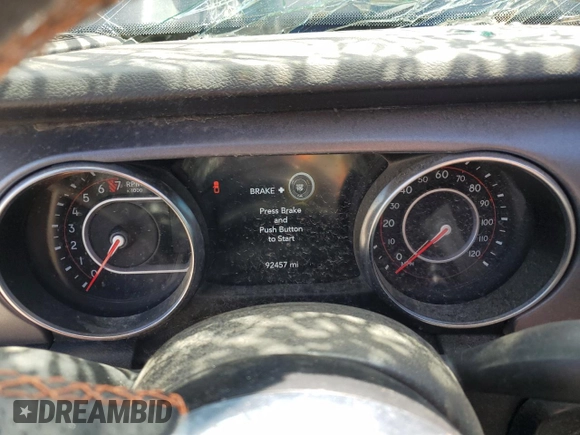 2021 Jeep Gladiator Mojave with VIN 1C6JJTEG7ML582859, listed as a Copart auction lot 51918085 with 92,457 mi miles and Salvage title. Bid and sale history available at DreamBid. Image 9.