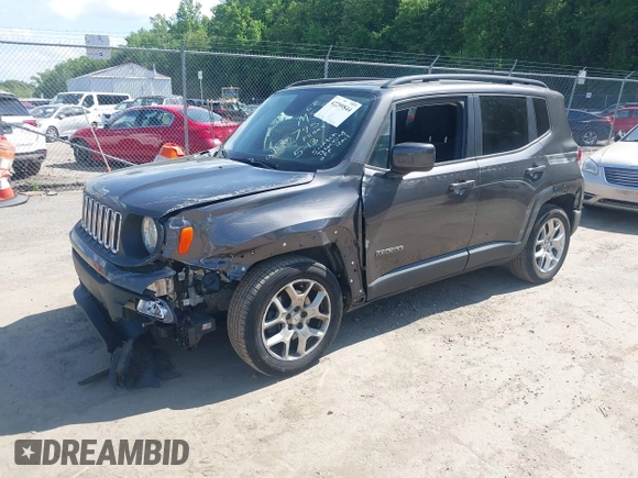 2018 Jeep Renegade Latitude with VIN ZACCJABB9JPH38292, listed as a IAAI auction lot 42299844 with 130,720 mi miles and . Bid and sale history available at DreamBid. Image 17.