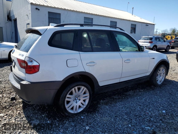 2005 BMW X3 3.0i with VIN WBXPA93435WD16095, listed as a Copart auction lot 48756525 with 207,134 mi miles and Salvage Title. Bid and sale history available at DreamBid. Image 3.