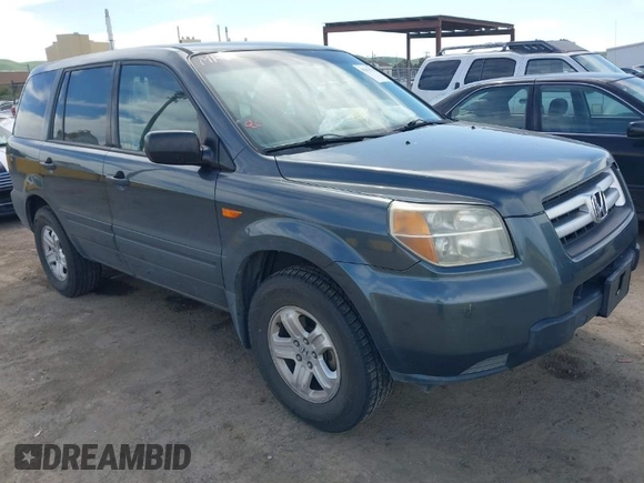 2006 Honda Pilot LX with VIN 2HKYF18146H556070, listed as a IAAI auction lot 42011915 with 145,112 mi miles and . Bid and sale history available at DreamBid. Image 1.