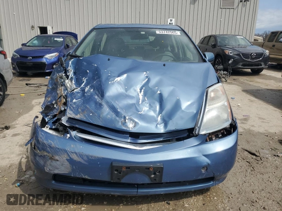 2008 Toyota Prius with VIN JTDKB20U287795881, listed as a Copart auction lot 53742565 with Not Provided miles and Clean Title. Bid and sale history available at carsss.com. Image 5.