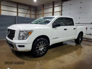 2023 Nissan Titan SV с VIN 1N6AA1EE4PN111303, выставлен на аукционе Copart как лот 54579735 с пробегом 66 041 миль миль и Чистый • Clean title. История ставок и продаж доступна на DreamBid. Изображение 1.