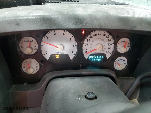 2008 Dodge Ram 1500 Laramie with VIN 1D7HU18228J237930, listed as a Copart auction lot 73613374 with 171,450 mi miles and Salvage Title. Bid and sale history available at carsss.com. Image 9.