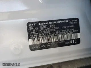 2024 Mitsubishi Outlander SE with VIN JA4J4VA8XRZ052037, listed as a Copart auction lot 52439595 with 24,153 mi miles and Salvage Title. Bid and sale history available at carsss.com. Image 14.