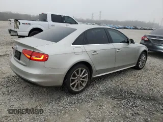 2014 Audi A4 Premium Plus with VIN WAUFFAFLXEN007111, listed as a Copart auction lot 44054545 with 184,055 mi miles and Salvage Title. Bid and sale history available at carsss.com. Image 3.