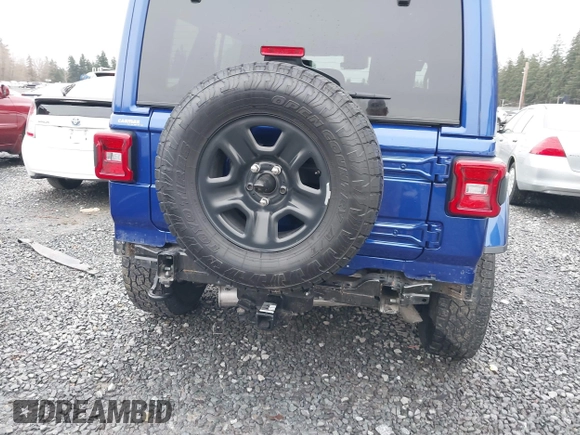 2019 Jeep Wrangler Unlimited Sahara with VIN 1C4HJXEG2KW609315, listed as a IAAI auction lot 41144404 with 55,266 mi miles and . Bid and sale history available at DreamBid. Image 6.