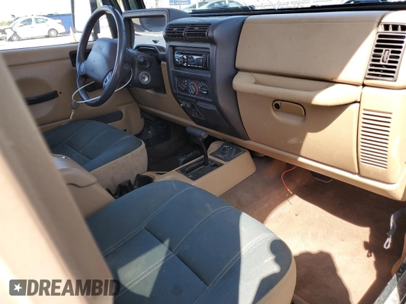 2001 Jeep Wrangler Sahara with VIN 1J4FA59S51P300953, listed as a Copart auction lot 51452505 with 157,642 mi miles and Clean Title. Bid and sale history available at carsss.com. Image 8.