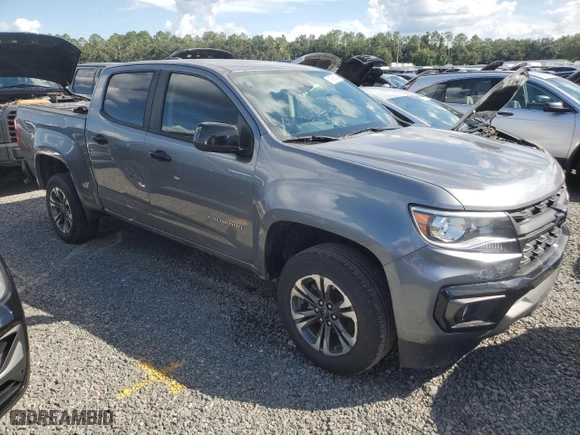 2021 Chevrolet Colorado 2WD Z71 with VIN 1GCGSDEN7M1112671, listed as a Copart auction lot 44656905 with 0 mi miles and Non Repairable. Bid and sale history available at carsss.com. Image 4.