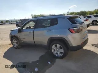 2022 Jeep Compass Latitude with VIN 3C4NJCBB0NT192422, listed as a Copart auction lot 50897005 with 13,342 mi miles and Salvage Title. Bid and sale history available at carsss.com. Image 2.