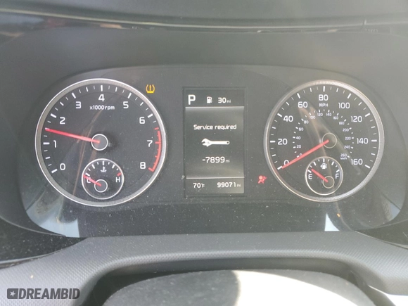 2021 Kia K5 LX with VIN 5XXG24J25MG001598, listed as a Copart auction lot 49358575 with 99,071 mi miles and Salvage Title. Bid and sale history available at carsss.com. Image 9.
