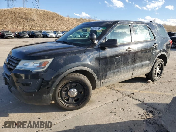 2016 Ford Police Interceptor Utility z VIN 1FM5K8AR0GGA28891, wystawiony jako Copart lot #48029425 z przebiegiem 83 772 mil mil oraz Szkoda całkowita • Salvage title. Historia ofert i sprzedaży dostępna na DreamBid. Obrazek 1.
