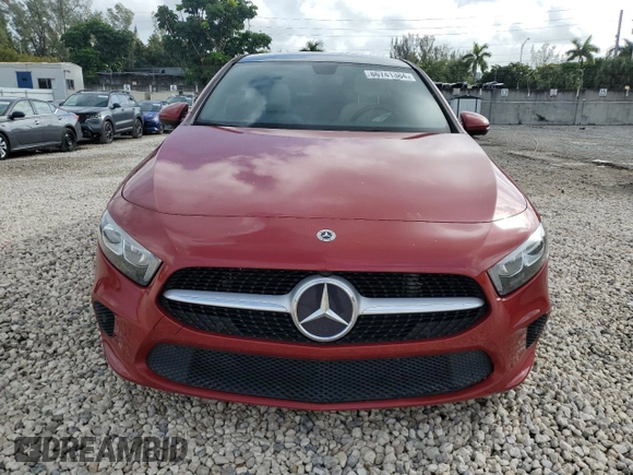 2022 Mercedes-Benz A 220 with VIN W1K3G4EB7NJ340943, listed as a Copart auction lot 86741384 with 35,707 mi miles and Salvage Title. Bid and sale history available at DreamBid. Image 5.