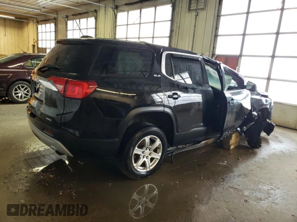 2018 GMC Acadia SLE with VIN 1GKKNRLA4JZ224361, listed as a Copart auction lot 46651134 with Not provided miles and Salvage title. Bid and sale history available at DreamBid. Image 3.