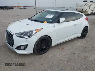 2013 Hyundai Veloster Turbo with VIN KMHTC6AE5DU104074, listed as a IAAI auction lot 42225574 with 172,836 mi miles and . Bid and sale history available at DreamBid. Image 2.