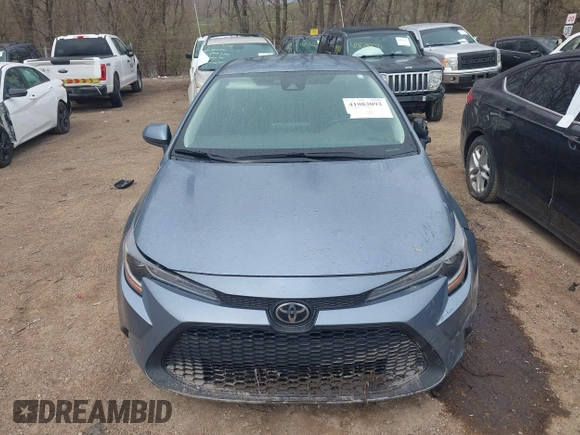 2021 Toyota Corolla LE with VIN 5YFEPMAE4MP212396, listed as a IAAI auction lot 41883092 with 93,106 mi miles. Bid and sale history available at carsss.com. Image 12.