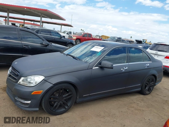 2014 Mercedes-Benz C 250 Sport with VIN WDDGF4HB8EG238824, listed as a IAAI auction lot 42001403 with 163,458 mi miles and . Bid and sale history available at carsss.com. Image 14.