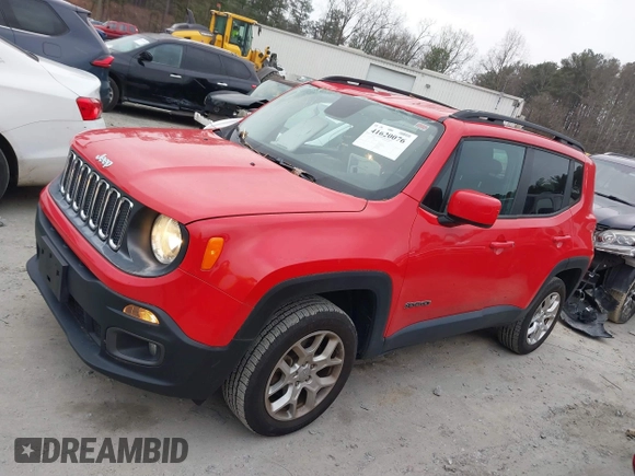 2016 Jeep Renegade Latitude with VIN ZACCJBBT0GPD91071, listed as a IAAI auction lot 41620076 with 94,972 mi miles and . Bid and sale history available at DreamBid. Image 14.