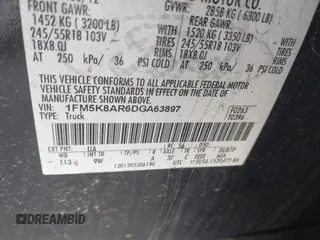 2013 Ford Police Interceptor Utility z VIN 1FM5K8AR6DGA63897, wystawiony jako IAAI lot #41855311 z przebiegiem Nie podano mil oraz . Historia ofert i sprzedaży dostępna na DreamBid. Obrazek 9.