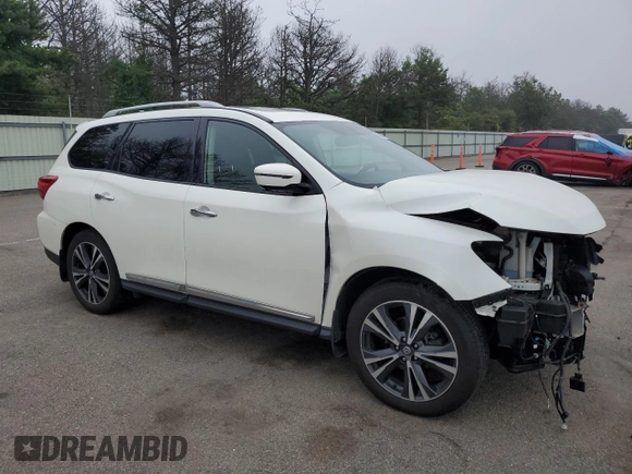2020 Nissan Pathfinder Platinum with VIN 5N1DR2DMXLC639291, listed as a Copart auction lot 61467715 with 97,949 mi miles and Salvage title. Bid and sale history available at DreamBid. Image 4.
