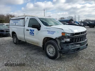 2020 Chevrolet Silverado 1500 Work Truck with VIN 3GCNWAEH8LG106494, listed as a Copart auction lot 45285445 with 94,317 mi miles and Salvage Title. Bid and sale history available at DreamBid. Image 4.