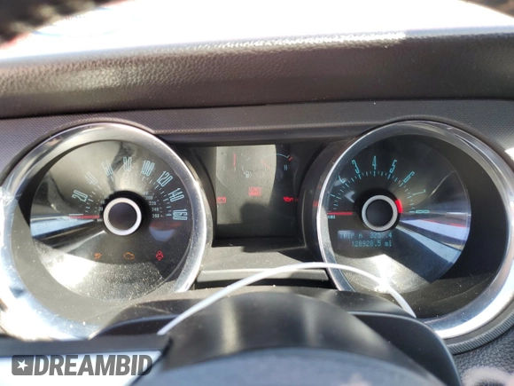 2013 Ford Mustang V6 with VIN 1ZVBP8EM9D5217390, listed as a Copart auction lot 50158865 with 128,928 mi miles and Salvage title. Bid and sale history available at DreamBid. Image 9.