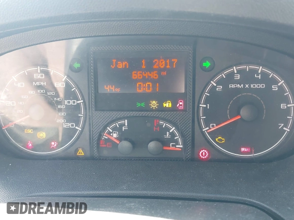 2019 Ram ProMaster Cargo with VIN 3C6URVJG2KE548728, listed as a IAAI auction lot 41989245 with 66,446 mi miles. Bid and sale history available at carsss.com. Image 7.