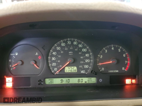 2000 Volvo S70 z VIN YV1LS61J0Y2668599, wystawiony jako Copart lot #43539515 z przebiegiem 114 638 mil mil oraz Szkoda całkowita • Salvage title. Historia ofert i sprzedaży dostępna na DreamBid. Obrazek 9.