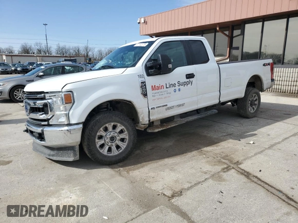 2022 Ford F-250 XL with VIN 1FT8X2BT1NEC84704, listed as a Copart auction lot 51142375 with 125,589 mi miles and Salvage Title. Bid and sale history available at DreamBid. Image 1.
