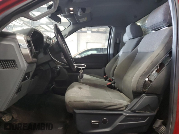 2021 Ford F-150 XL with VIN 1FTMF1EP1MKD58908, listed as a Copart auction lot 51417405 with 60,962 mi miles and Salvage title. Bid and sale history available at DreamBid. Image 7.