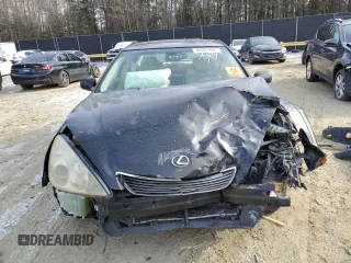 2005 Lexus ES 330 with VIN JTHBA30G355123434, listed as a Copart auction lot 46282485 with 0 mi miles and Salvage Title. Bid and sale history available at carsss.com. Image 5.