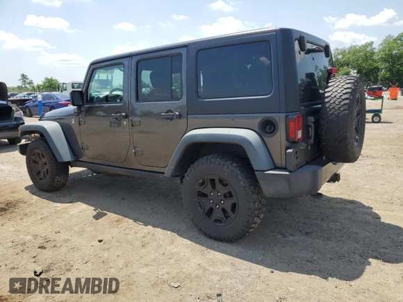 2014 Jeep Wrangler Unlimited Sport with VIN 1C4BJWDG1EL298161, listed as a Copart auction lot 61996735 with 176,043 mi miles and Salvage title. Bid and sale history available at DreamBid. Image 2.