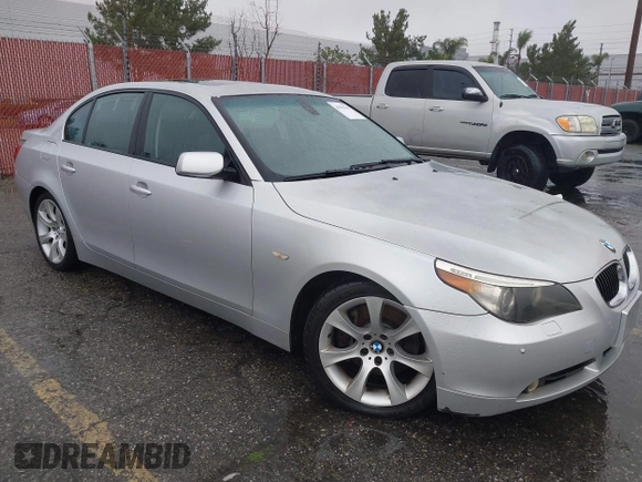 2006 BMW 5 Series 550i with VIN WBANB53586CP00339, listed as a IAAI auction lot 41583785 with 162,407 mi miles and . Bid and sale history available at DreamBid. Image 1.