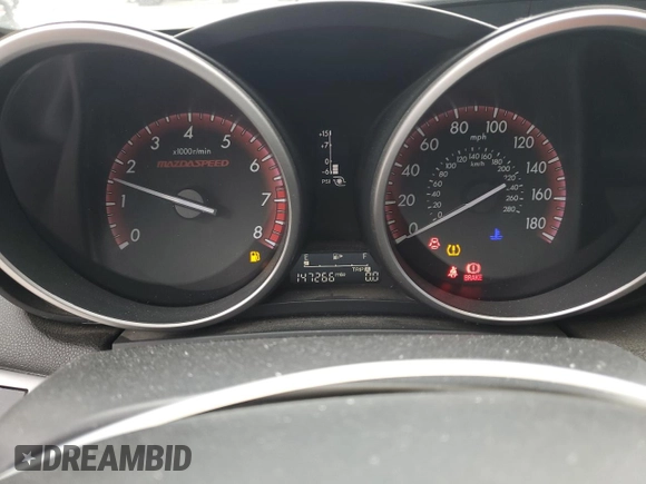 2013 Mazda 3 Mazdaspeed3 Touring with VIN JM1BL1L43D1800117, listed as a Copart auction lot 56250325 with 147,266 mi miles and Clean Title. Bid and sale history available at DreamBid. Image 9.