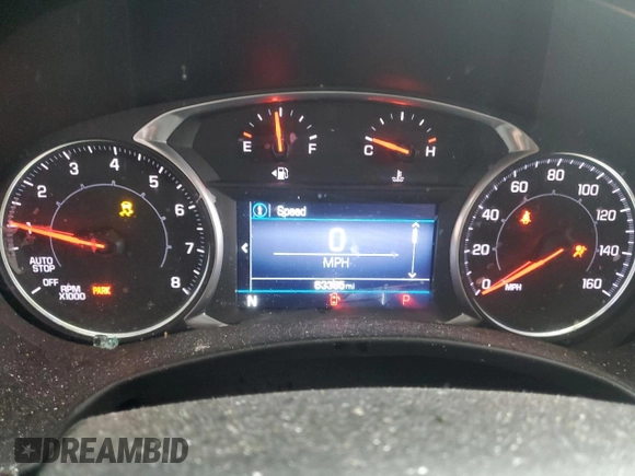 2022 GMC Terrain SLE with VIN 3GKALMEV9NL128470, listed as a Copart auction lot 44194835 with 63,385 mi miles and Salvage Title. Bid and sale history available at carsss.com. Image 9.