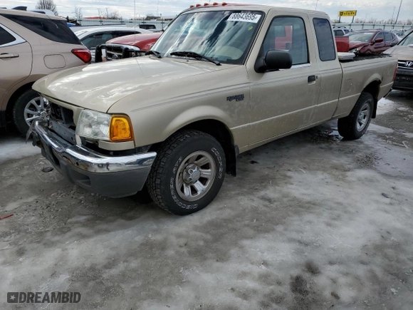 2002 Ford Ranger XL with VIN 1FTYR14U32TA27206, listed as a Copart auction lot 88643695 with 154,521 mi miles and Salvage Title. Bid and sale history available at carsss.com. Image 1.