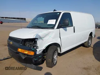 2024 Chevrolet Express Cargo with VIN 1GCWGAFP5R1282188, listed as a IAAI auction lot 42706483 with 10,116 mi miles and . Bid and sale history available at DreamBid. Image 20.